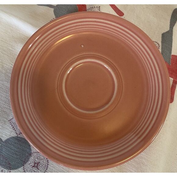 Fiestaware Retired Rose Classic Rim 5 7/8” Saucer - Picture 1 of 3